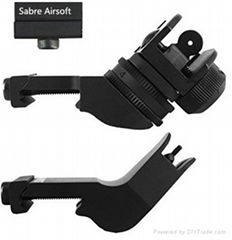 Front and Rear 45 Degree Offset Rapid Transition BUIS Backup Iron Sight Set 