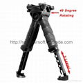 Tactical Forward Handle Bipod with Adjustable Push Button Release Steel 