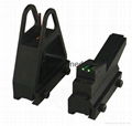 Optics Adjustable Glowing Fiber Optic Front/Rear Sight Tower for Air Rifle  2