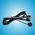 black IR Receiver Cable with usb plug  & mini jack 1