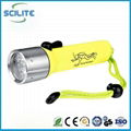 IP68 diving flashlight with waterproof CREE Q5 LED diving light flashlight 1