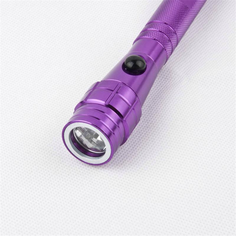 Telescopic flashlight Torch with strong Magnetic 3 led pick up torch 5