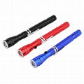 LED Pen Style Flashlight Telescopic Torch Magnetic Pick Up Tool Work Light