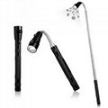LED Pen Style Flashlight Telescopic Torch Magnetic Pick Up Tool Work Light 2