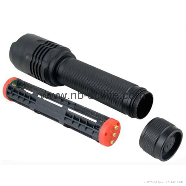 High Power XHP50 LED Flashlight zoom police flashlightsAdjustable Focus Torch 5