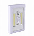 Battery powered SUper bright COB night light switch with magnetic wall lamp 2