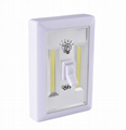 Battery powered SUper bright COB night light switch with magnetic wall lamp