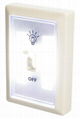 Battery powered SUper bright COB night light switch with magnetic wall lamp 4