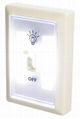 Battery powered SUper bright COB night light switch with magnetic wall lamp