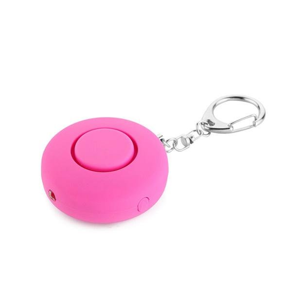 Mini Personal Alarm LED Security Flashlight with Key Chain 120db Security Alarm 2