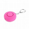 Mini Personal Alarm LED Security Flashlight with Key Chain 120db Security Alarm