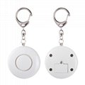 Mini Personal Alarm LED Security Flashlight with Key Chain 120db Security Alarm 3