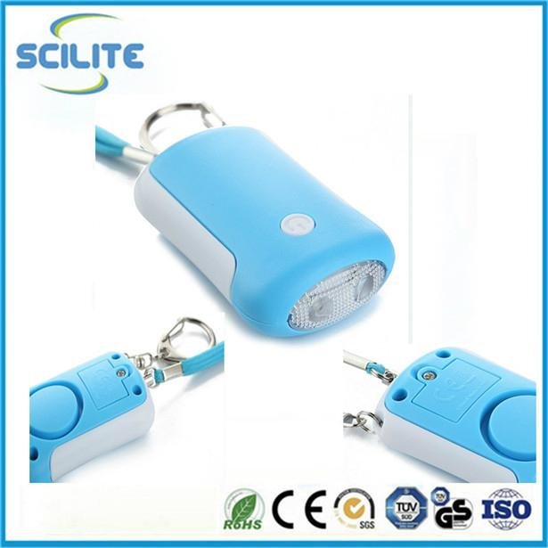 Promotional Keychain anti-lost Alarm with led flashlight torch for children 1