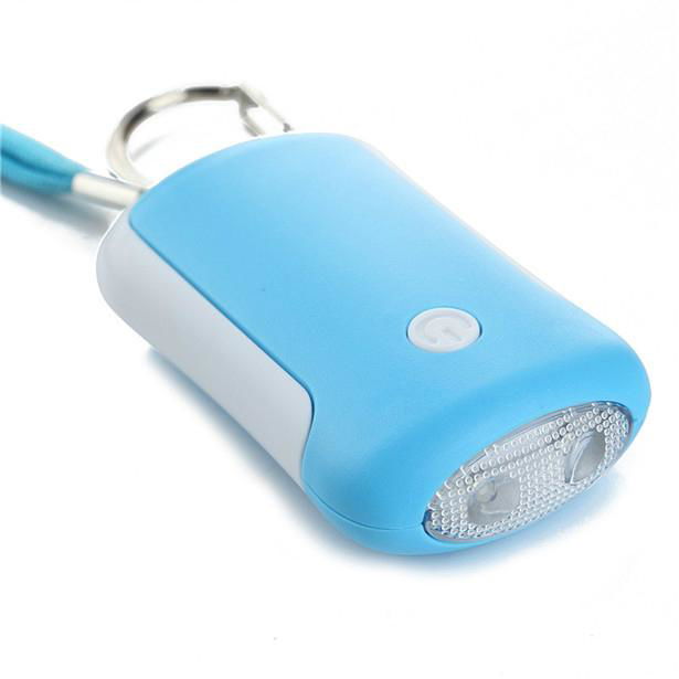 Promotional Keychain anti-lost Alarm with led flashlight torch for children 2