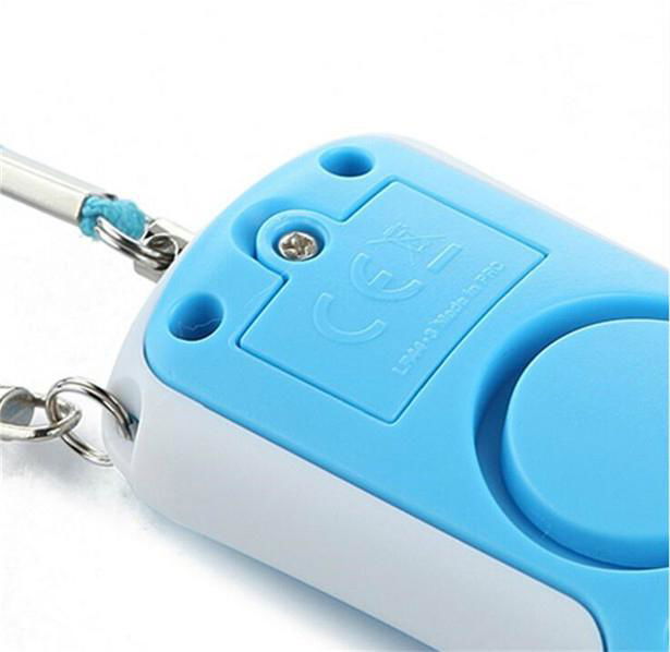 Promotional Keychain anti-lost Alarm with led flashlight torch for children 4