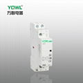 Modular Household Ac Contactor WCT 25A 2P 2NO 220V  with silver contacts 2