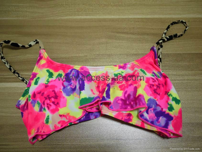 Hot Selling Ladies String Bikini Ruffle Top Sexy Design 2