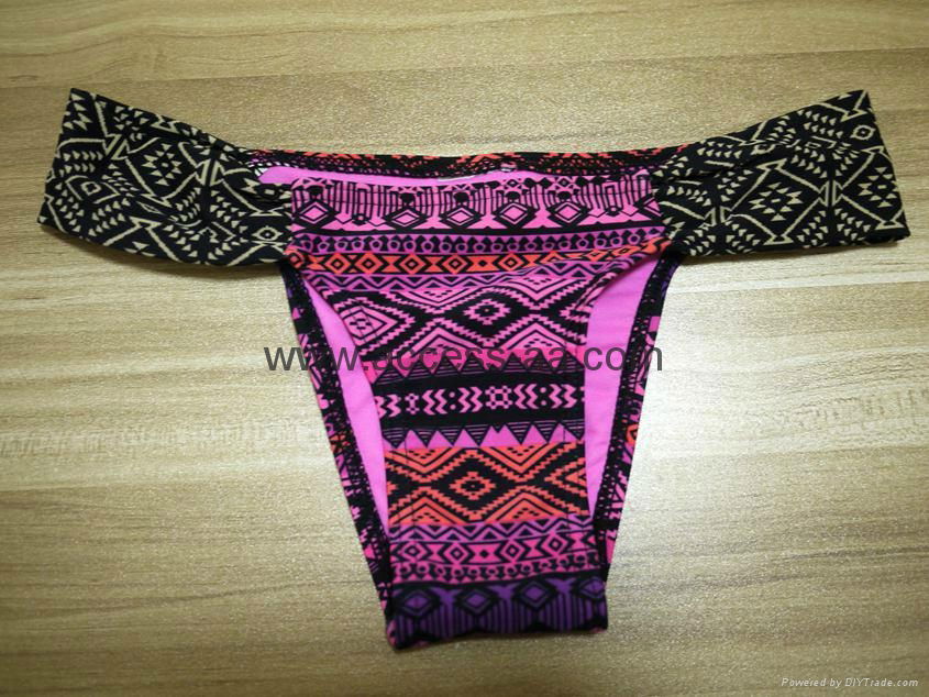 Hot Selling Ladies String Bikini Folded Bandeau Top with Adjustable Strings Fash 4
