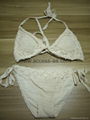 Hot Selling Ladies Bikini Hollow Out Design Flax Fabric of First Layer Fashion  1