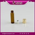 srs new product mini aromatherapy glass roll on bottle with steel ball for massa 5