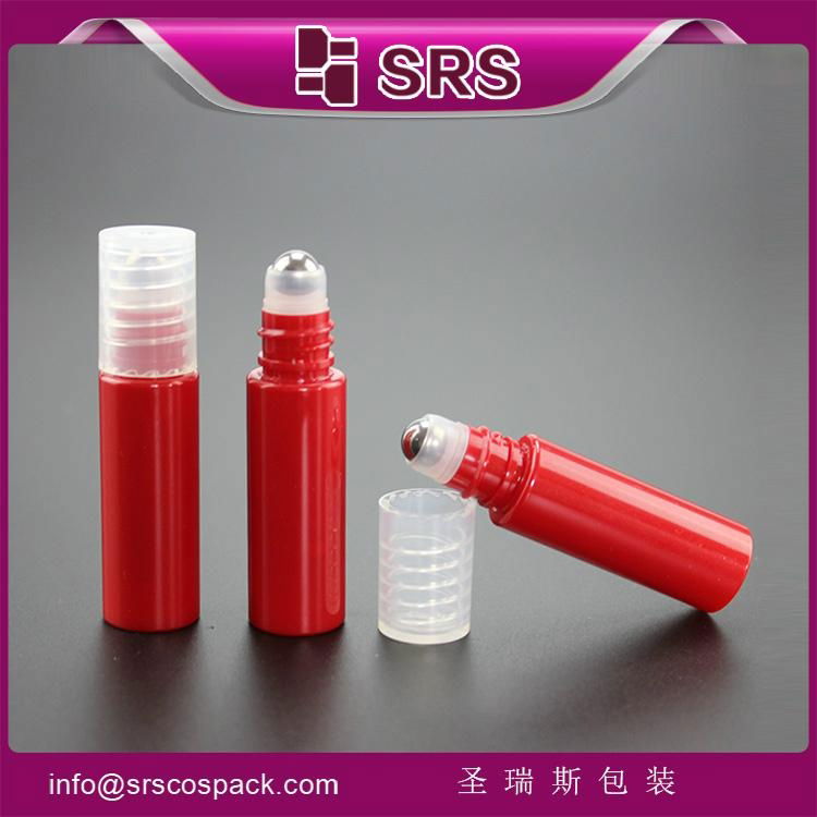 Hot sale PET product 1/3 oz roll-on perfume bottle PET bottle with drum type for 4