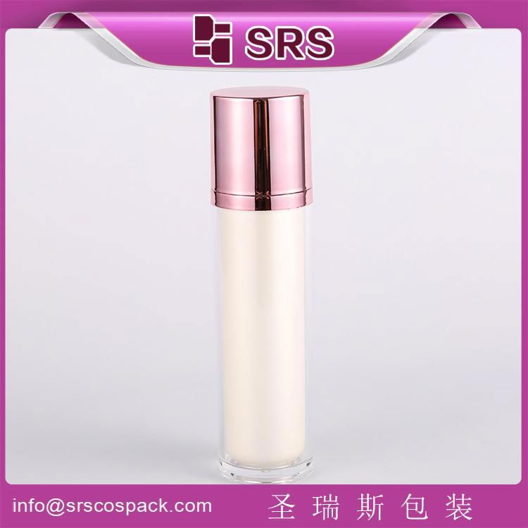 China Supplier Round Shape White Plastic Bottle and Make Up 15ml 30ml 50ml 100ml 3