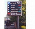 High Definition Scrolling Outdoor Digital LED Traffic Message Signs Installed on 1