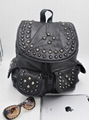 Women's fashion handbags black backpack 1