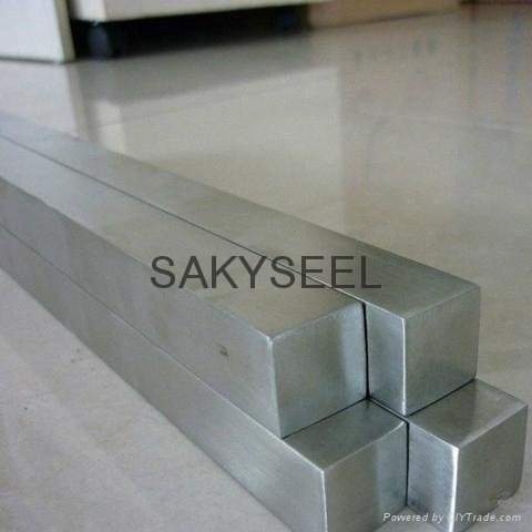 Cold drawn stainless steel square bar with bright finished surface
