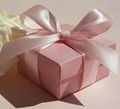 New Pink Candy Boxes With Pink Ribbon Wedding Party Baby Shower Favor Gift Boxes 1