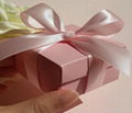 New Pink Candy Boxes With Pink Ribbon Wedding Party Baby Shower Favor Gift Boxes 4