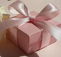 New Pink Candy Boxes With Pink Ribbon Wedding Party Baby Shower Favor Gift Boxes 3