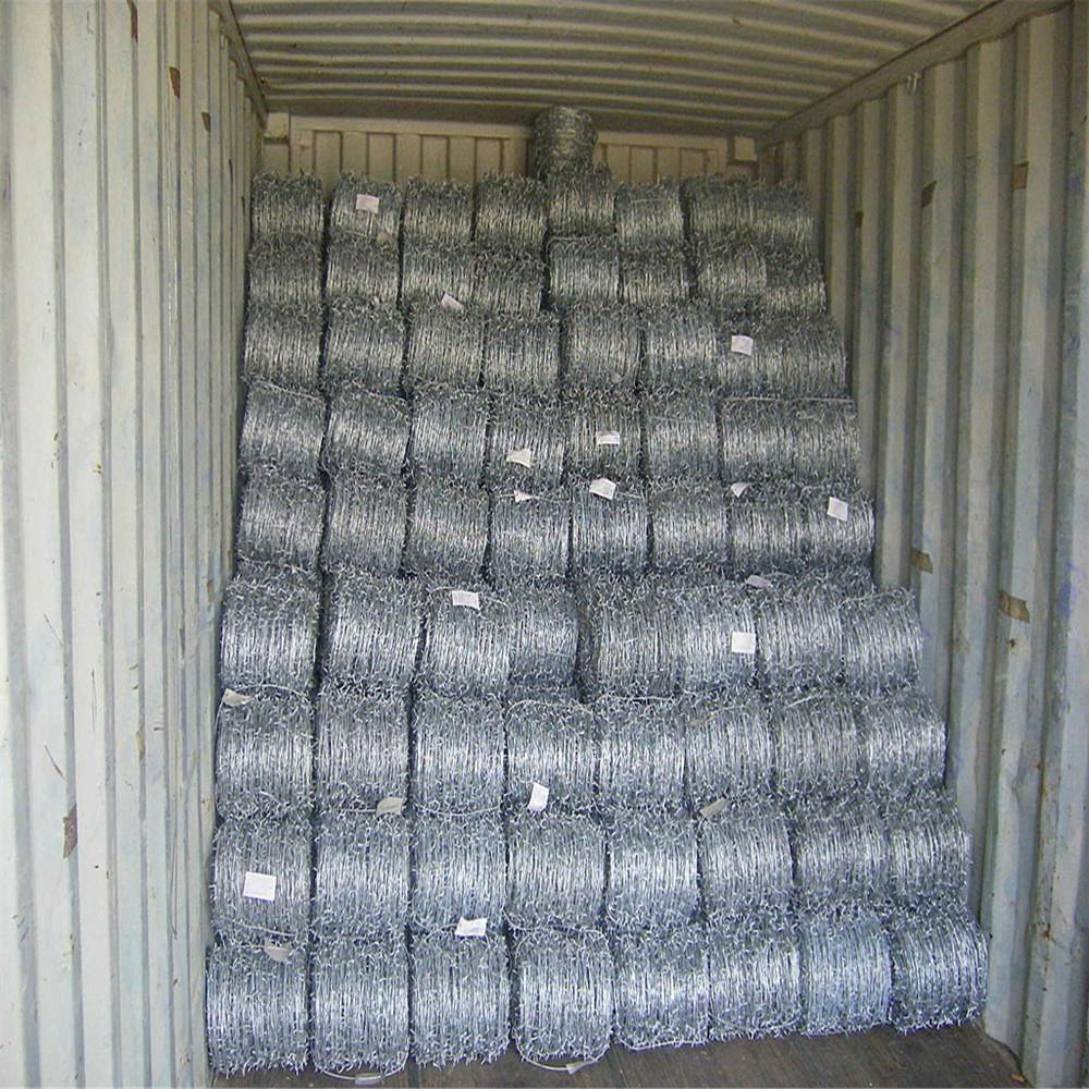 Sale! Hot Galvanised / Electric Double Twist Barbed Wire Fencing Real Factory 4