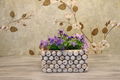 Retro imitation cork cement flowerpot