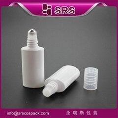 SRS PACKAGING roller ball perfume bottle , transparent 12ml PET roll-on bottle