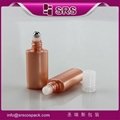 SRS PACKAGING roller ball perfume bottle , transparent 12ml PET roll-on bottle 4