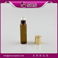 SRS promotion no leakage amber 5ml glass mini roller bottles for olive oil