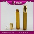 SRS  no leakage10ml essential oil amber glass bottles with roller ball 3