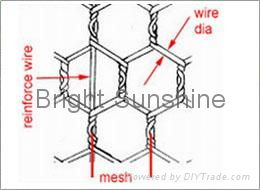 Gal. Hexagonal Wire Mesh