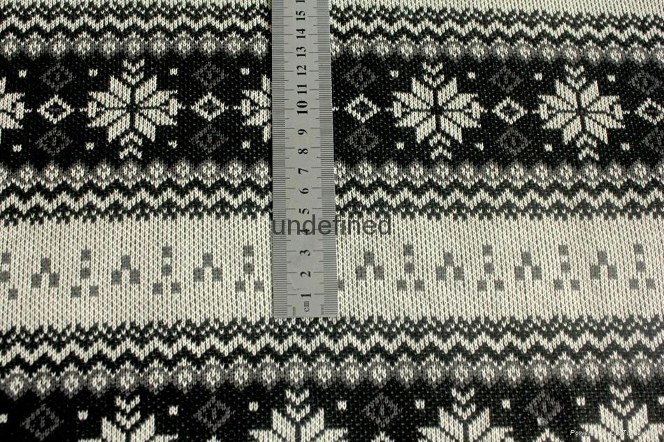 KNITTED DOUBLE JACQUARD FABRIC FASHION GARMENT FABRIC 3