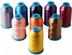 100% Polyester Embroidery Thread 75D/2,120D/2