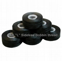 "L"  Sideless, Black, Bobbin thread