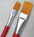 New 6 Pcs Red Bristles Paint Brushes For Artist Supplies 4