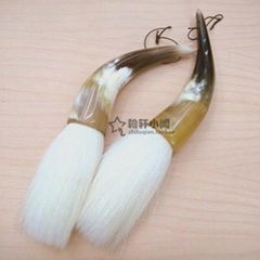 Ox horn and wool material writing brush