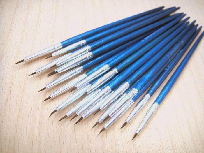 Diy digital oil painting pointed toe nylon line colored drawing nail art pen  3