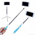 All-in-one bluetooth selfie stick with monopod and tripod  2