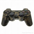 Brown wireless ps3 controller joystick