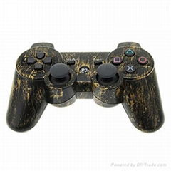 Brown wireless ps3 controller joystick