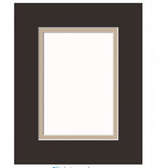 uncut and pre-cut multi opening matboard for picture photo frame