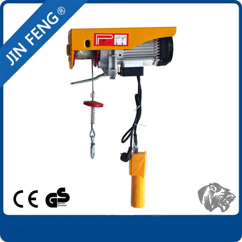 Hot Dicounted 220v 240v 200kg 1mt single phase small electric wire rope winch 2